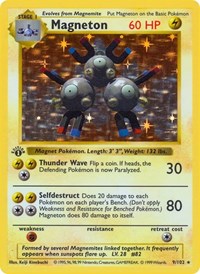pokemon Base Set (Shadowless) Magneton