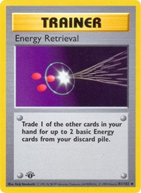 pokemon Base Set (Shadowless) Energy Retrieval