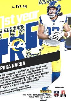 2023 Donruss Optic #FYF-PN Puka Nacua 1st Year Fresh Blue Hyper