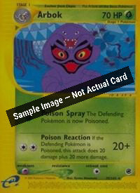 Pokemon,Expedition,Arbok (35) - 035/165,Normal,Lightly Played — Sample Image, Not Actual Card