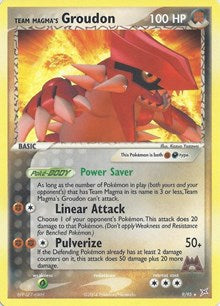 pokemon Deck Exclusives Team Magma's Groudon - 9/95 (EX Team Magma vs Team Aqua)