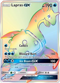 pokemon SM Base Set Lapras GX (Secret)