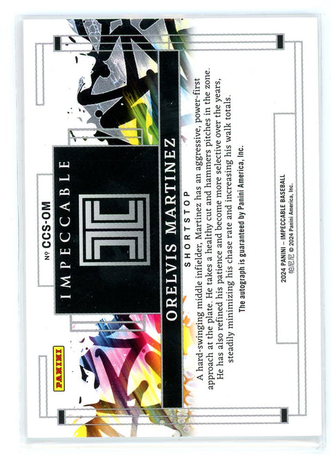 2024 Panini Impeccable #CCS-OM Orelvis Martinez Canvas Creations /25