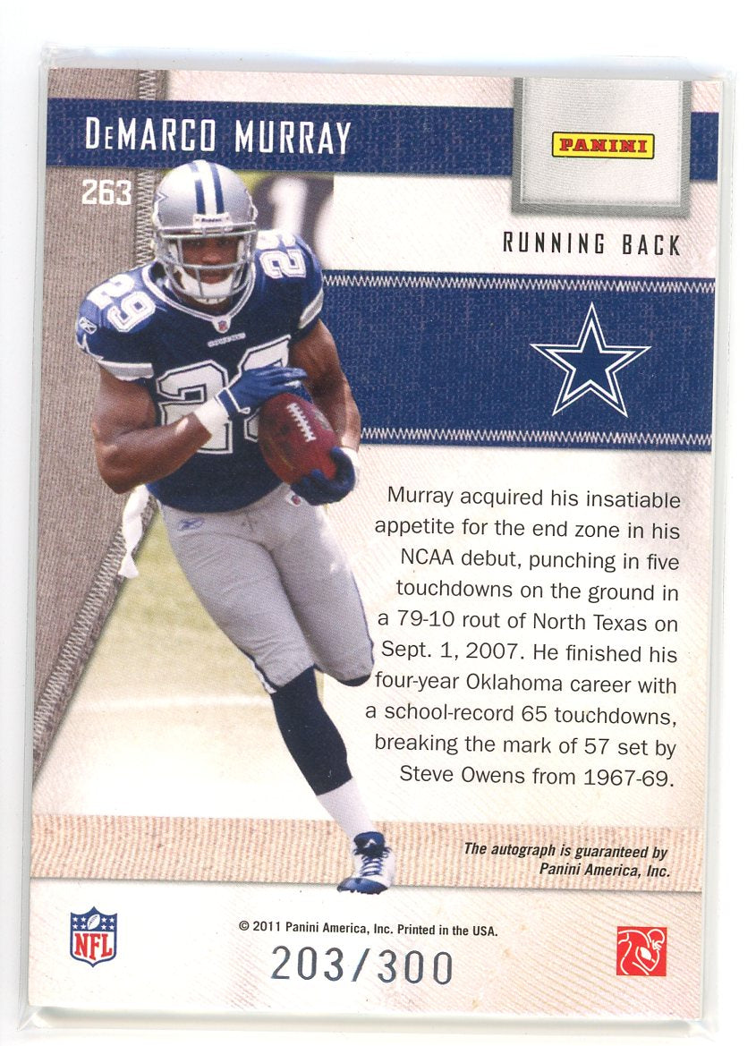 2011 Panini Threads #263 DeMarco Murray Rookie Class /300