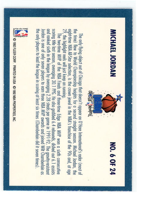 1992-93 Fleer #6 Michel Jordan