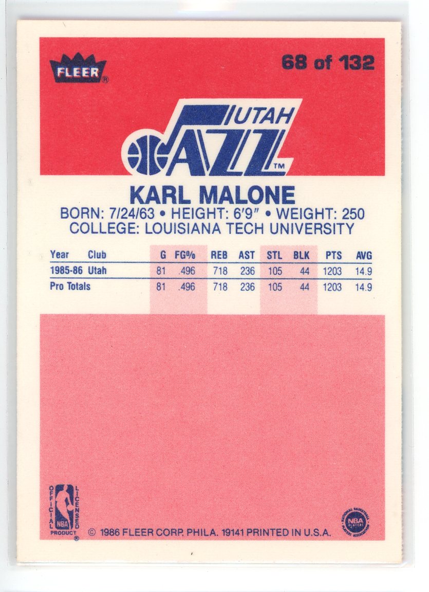 1996-97 Fleer #68 Karl Malone