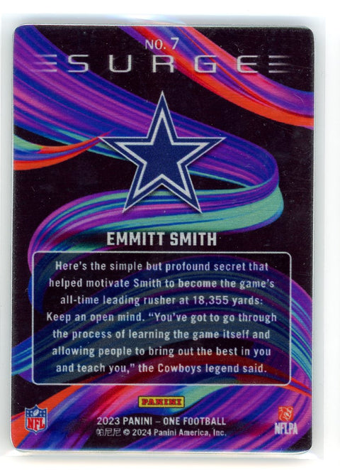 2023 Panini One #7 Emmitt Smth Surge