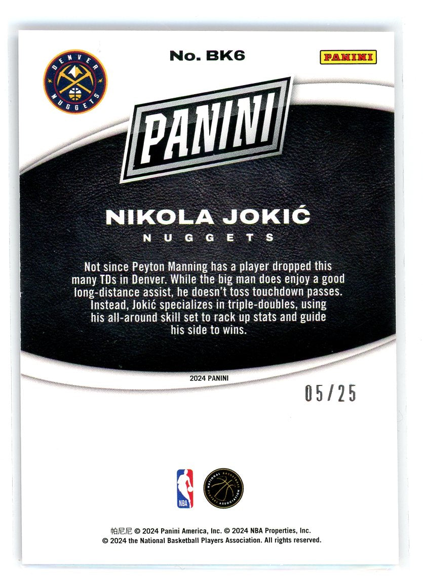 2024 Panini BK6Black Friday #BK6 Nicol Jokic Purple /25