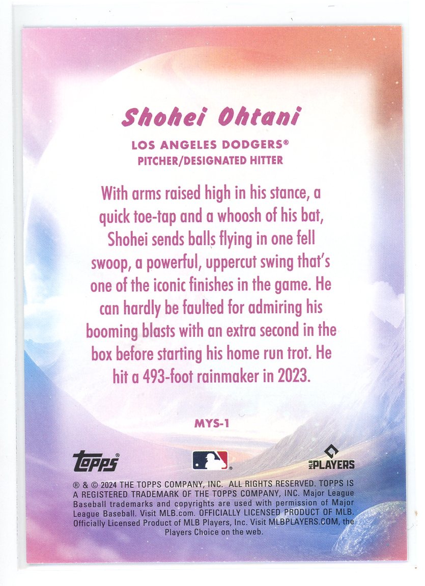 2024 Topps Mystical #MYS-1 Shohei Ohtani