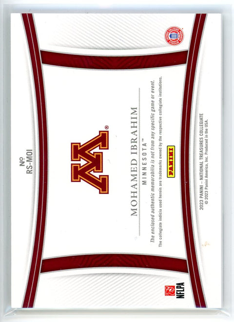 2023 Panini National Treasures Collegiate #RS-MOI Mohamed Ibrahim /10