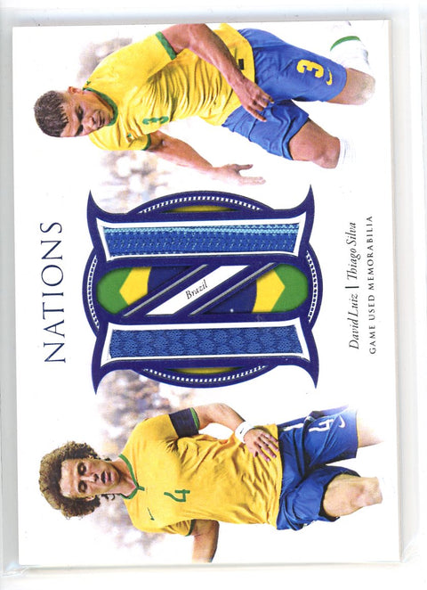 2022 Futera Unique #NH03 David Luiz/ Thiago Silva Nations /12