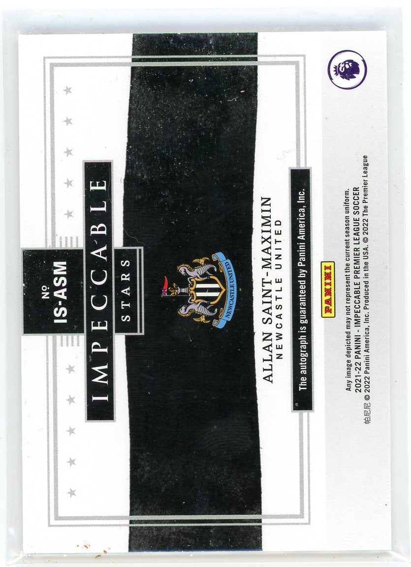 2021-22 Panini Impeccable Stars #IS-ASM Allan Saint-Maximin Ruby /35