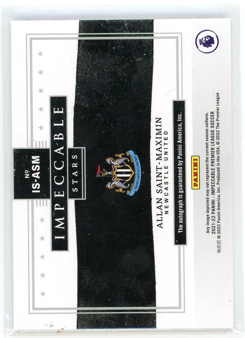 2021-22 Panini Impeccable Stars #IS-ASM Allan Saint-Maximin Ruby /35