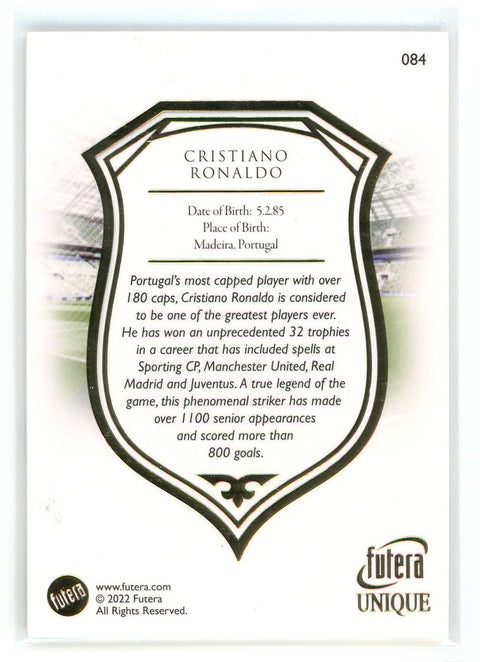 2022 Futera Unique #084 Cristiano Ronaldo
