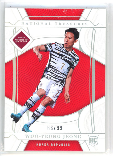 2022 Panini National Treasures #82 Woo-Yeong Jeong Fifa Road to World Cup /99