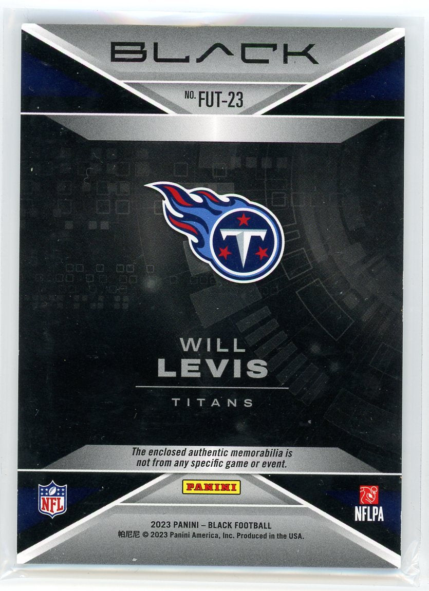 2023 Panini Black #FUT-23 Will Levis Futuristic patch /10
