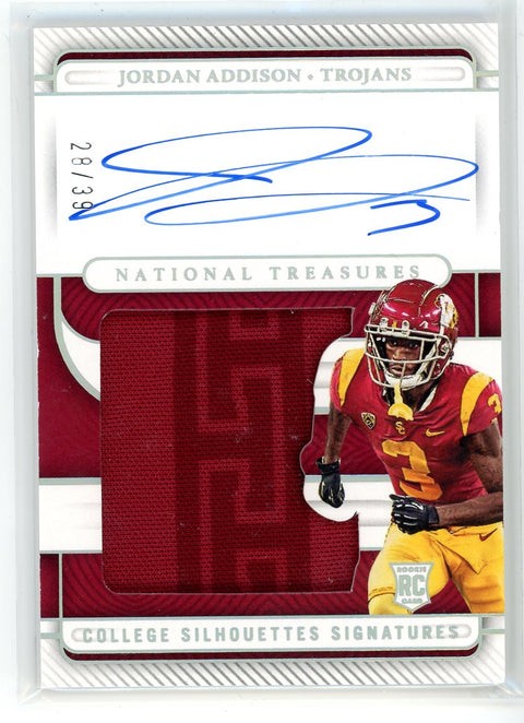 2023 Panini National Treasures #CSS-JA Jordan Addison Patch Auto /39