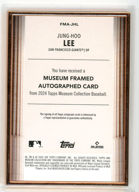 2024 Topps Museum #HMA-JHL Jung-Ho Lee Certified Autograph issue /20