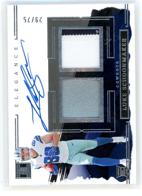 2023 Panini Impeccable #24 Luke Schoonmaker Elegance Patch Auto