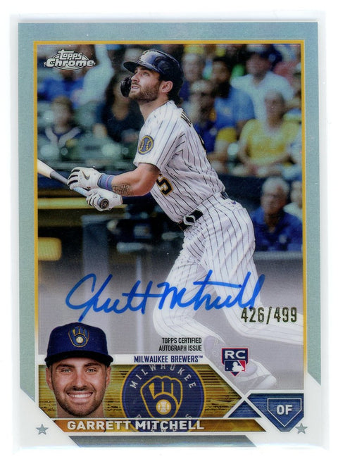 2023 Topps Chrome Update #RA-GM Garrett Mitchell Autographs Refractor