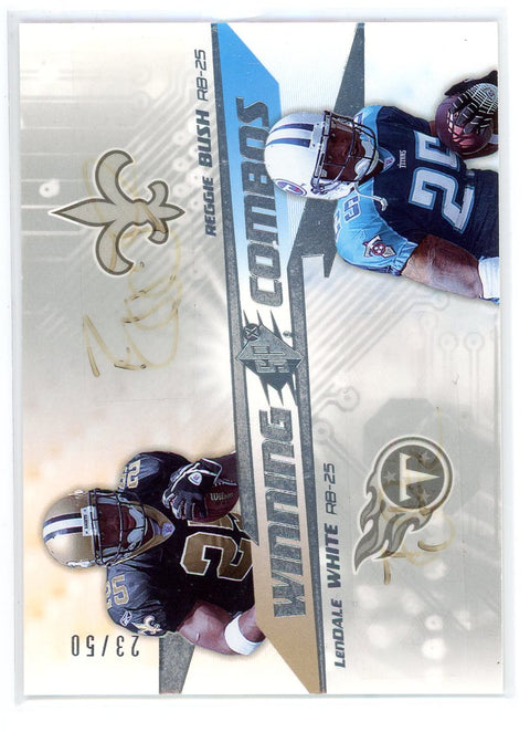 2006 Upper Deck #WC-BW Reggie Bush/LenDale White Winning Combos /50