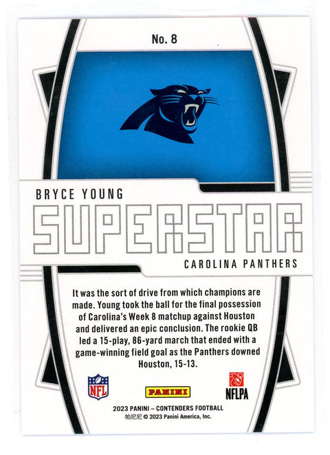 2023 Panini Contenders #8 Bryce Young Superstar