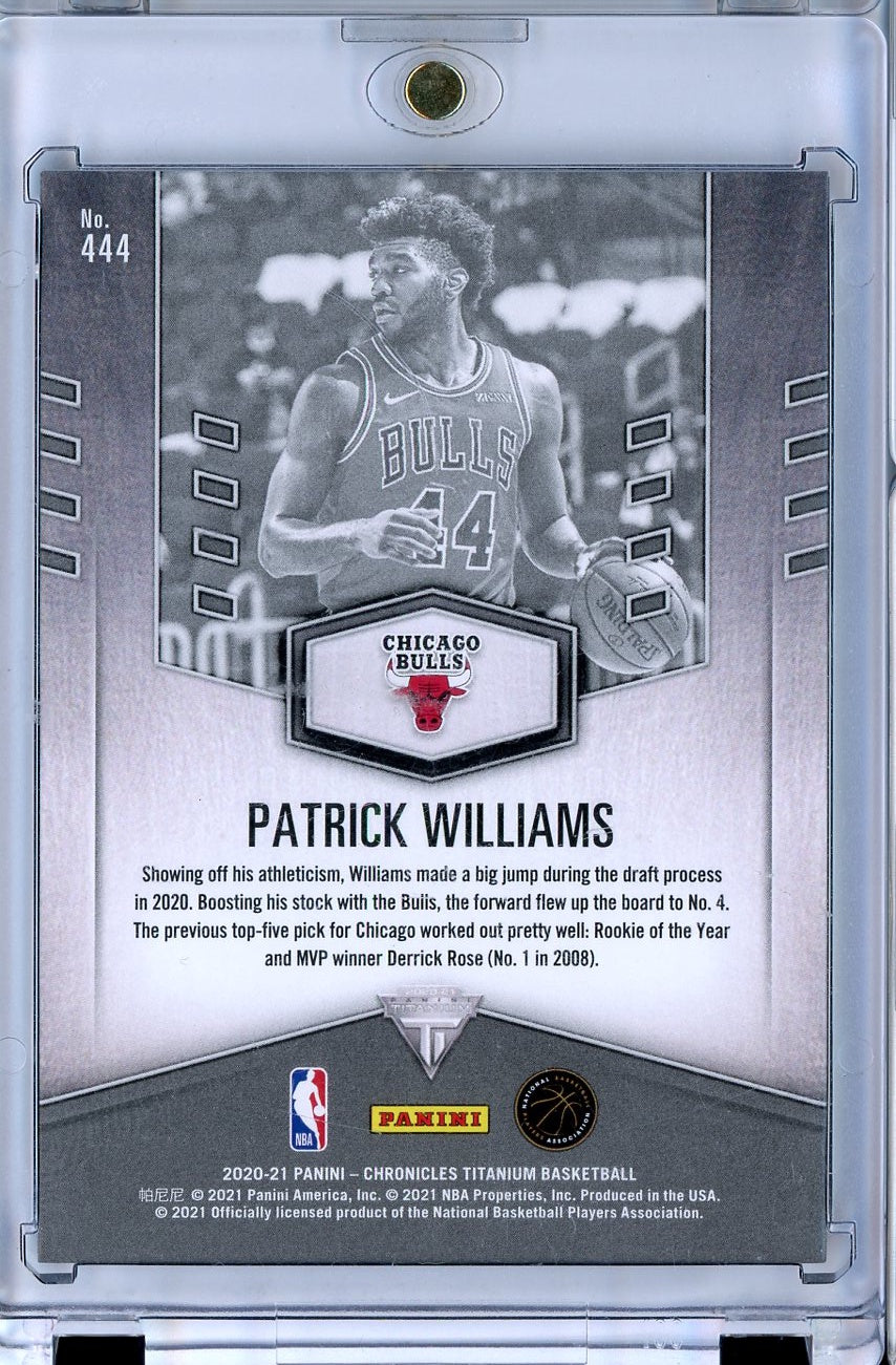 2020-21 Panini Chronicals Titanium #444 Patrick Williams