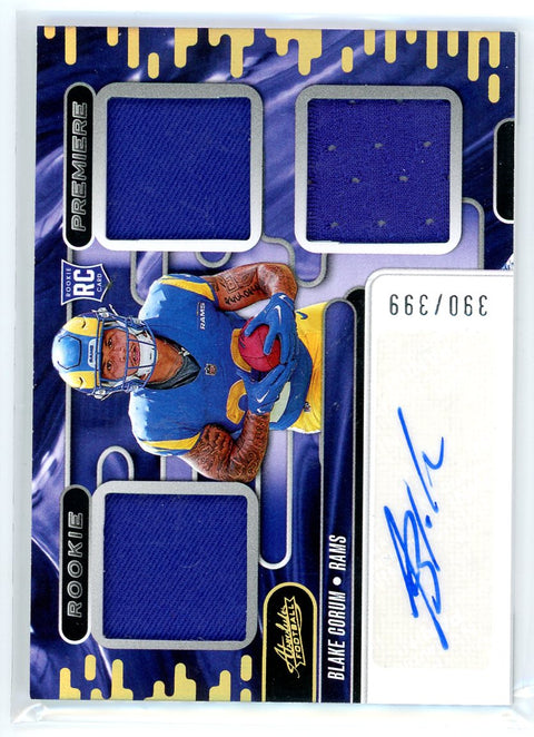 2024 Panini Absolute #RPM-BCM Blake Gorum Rookie Premier Patch Auto /399