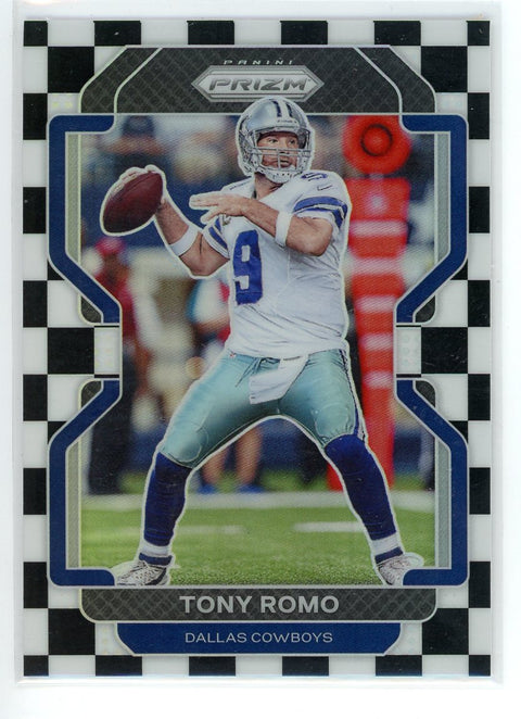 2021 Panini Prizm #247 Tony Romo Black and White Checker