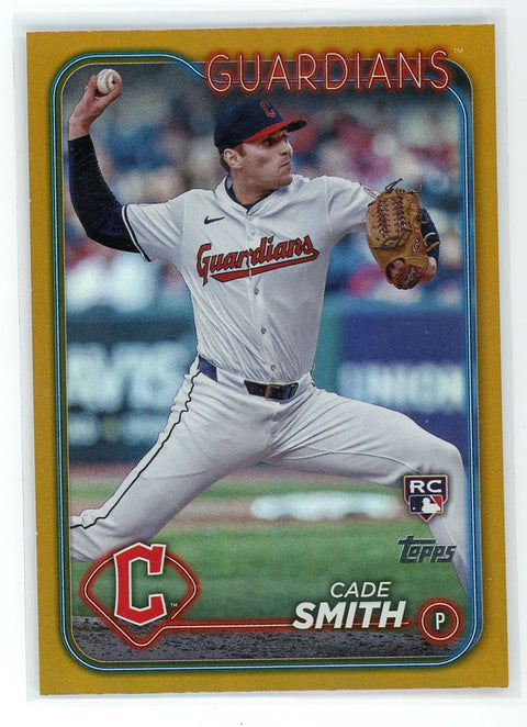 2024 Topps Update #US134 Cade Smith Gold Rainbow Foil