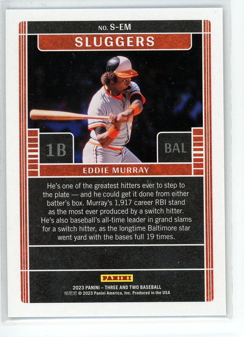 Panini Three and Two #S-EM Eddie Murray Sluggers /25