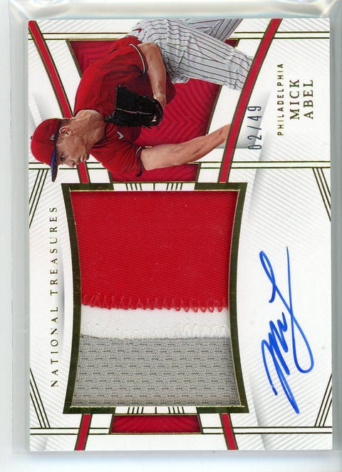 2023 Panini National Treasures #117 Mick Abel Patch Auto /49