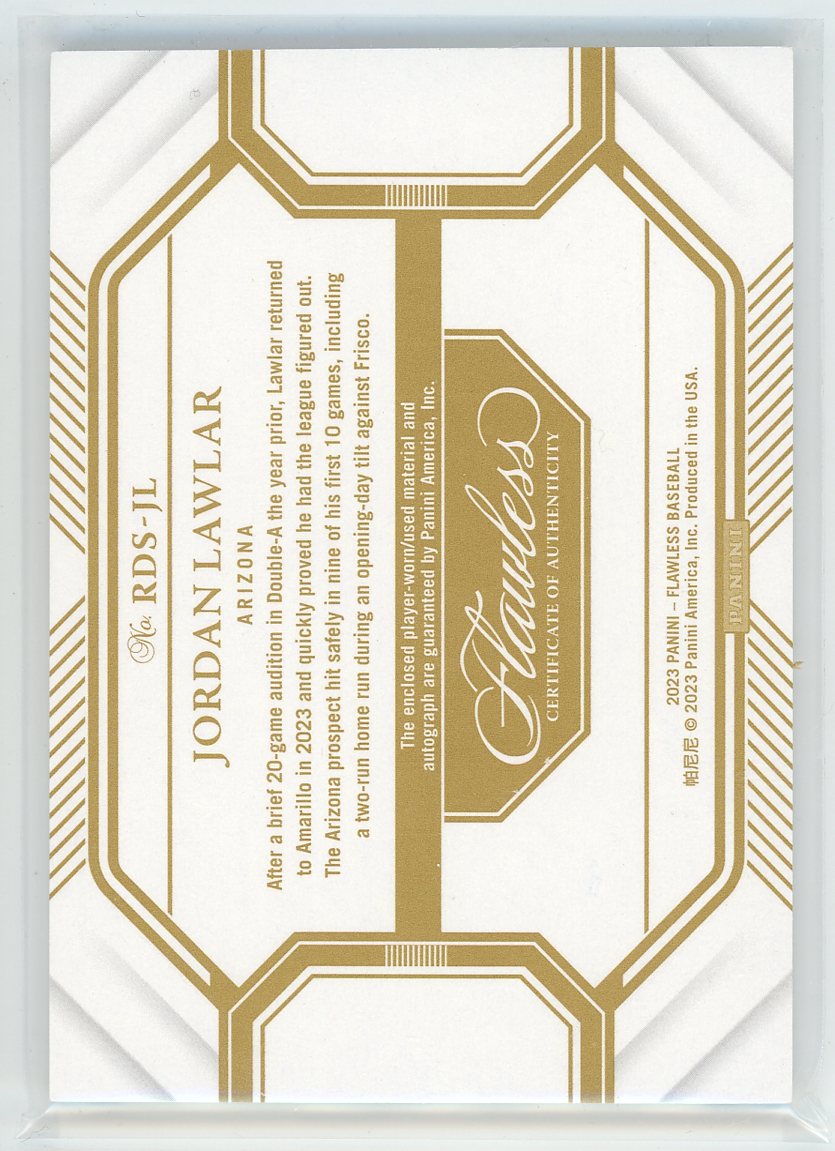2023 Panini Flawless #RDS-JT Jordan Lawlar /15