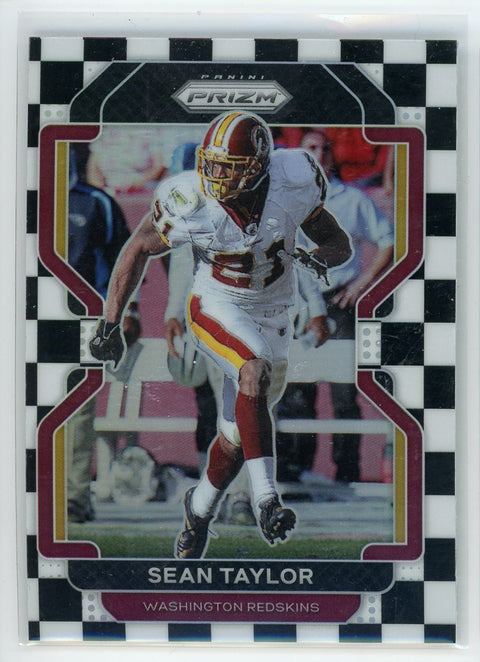 2021 Panini Prizm #216 Sean Taylor Black and White Checker