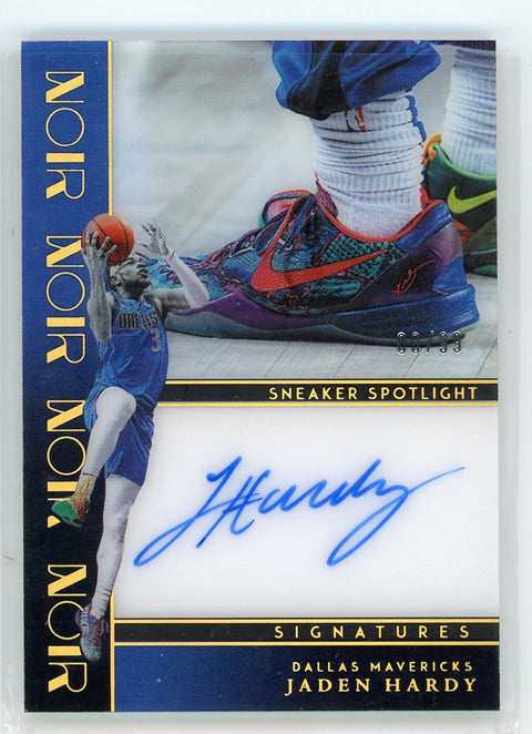 2023-24 Panini Noir #SSS-HDY Jaden Hardy Sneaker Spotlight Signatures /99