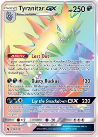 pokemon SM - Lost Thunder Tyranitar GX (Secret)