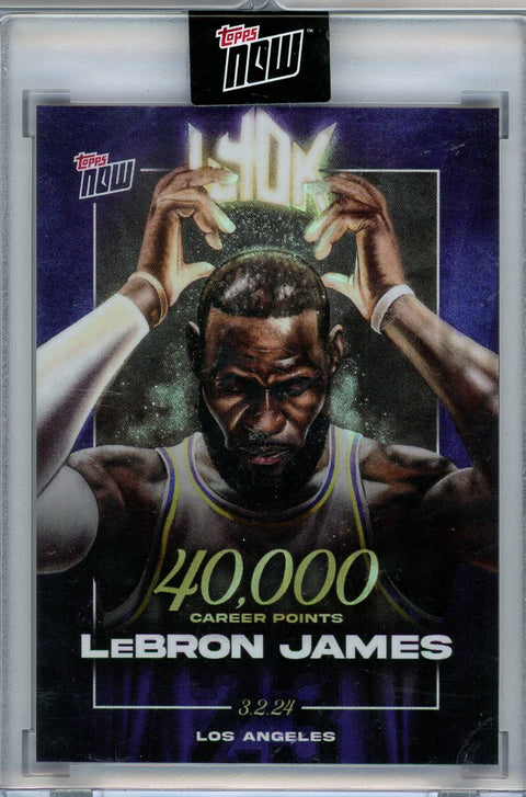 2023-24 Topps Now #LJ-40K LeBron James