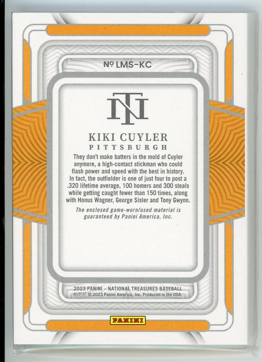 2023 Panini National Treasures #LMS-KC Kiki Cuyler Legendary Materials /49