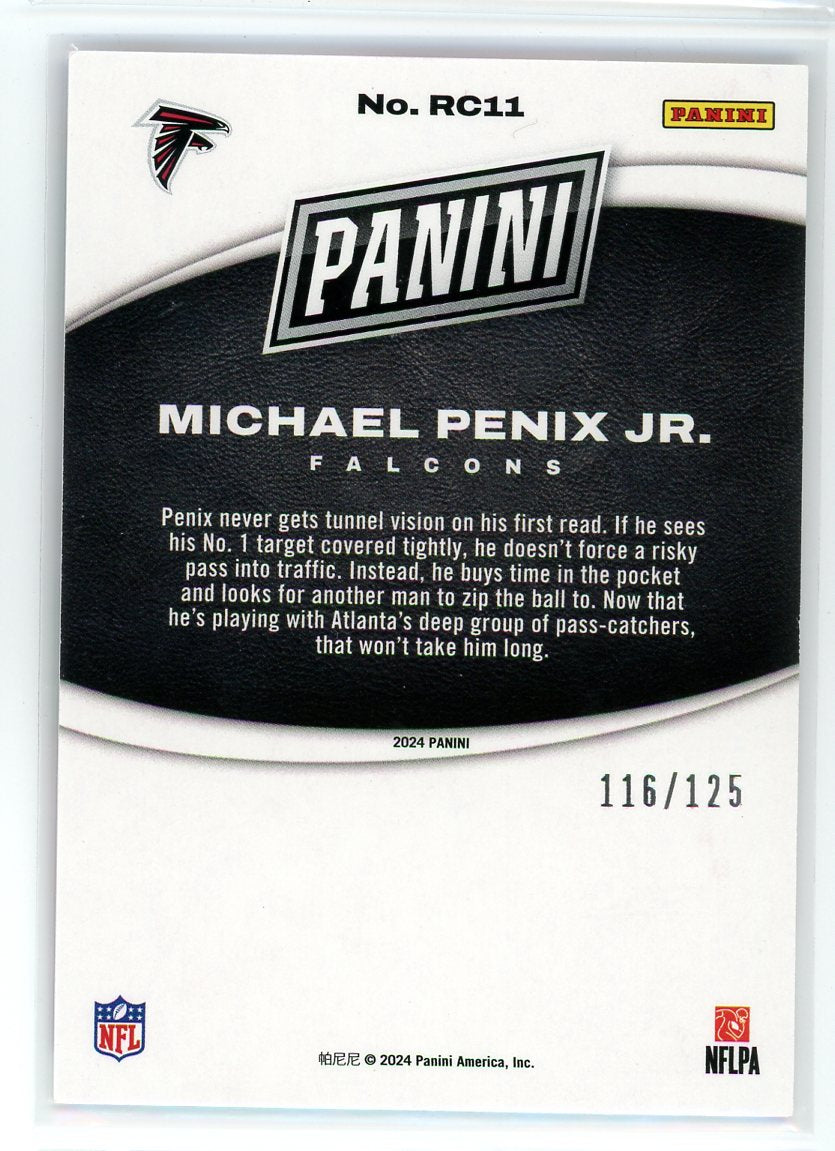 2024 Panini Black Friday #RC11 Michael Penix Jr. Red /125
