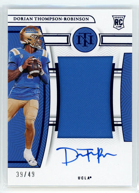 2023 Panini Nation Treasures #CMS-DTR Dorian Thompson--Robinson Rookie Patch Auto /49