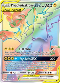 ポケモン SM - チームアップ ピカチュウ & ゼクロム GX (シークレット)