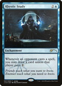 MTG Judge Promos Rhystic Study