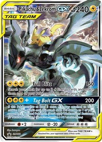 pokemon SM Promos Pikachu & Zekrom GX