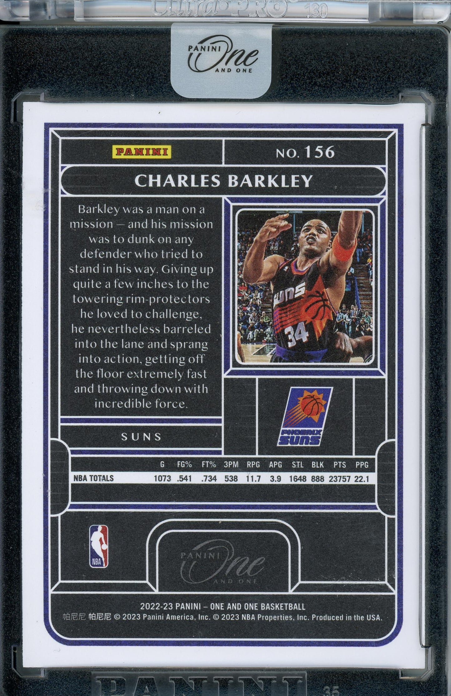 2022-23 Panini One and One #156 Charles Barkley #/99