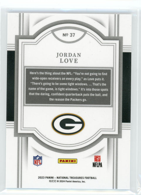 2023 Panini National Treasures #37 Jordan Love /35
