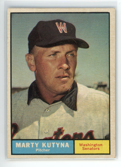 1961 Topps #546 Marty Kutyna