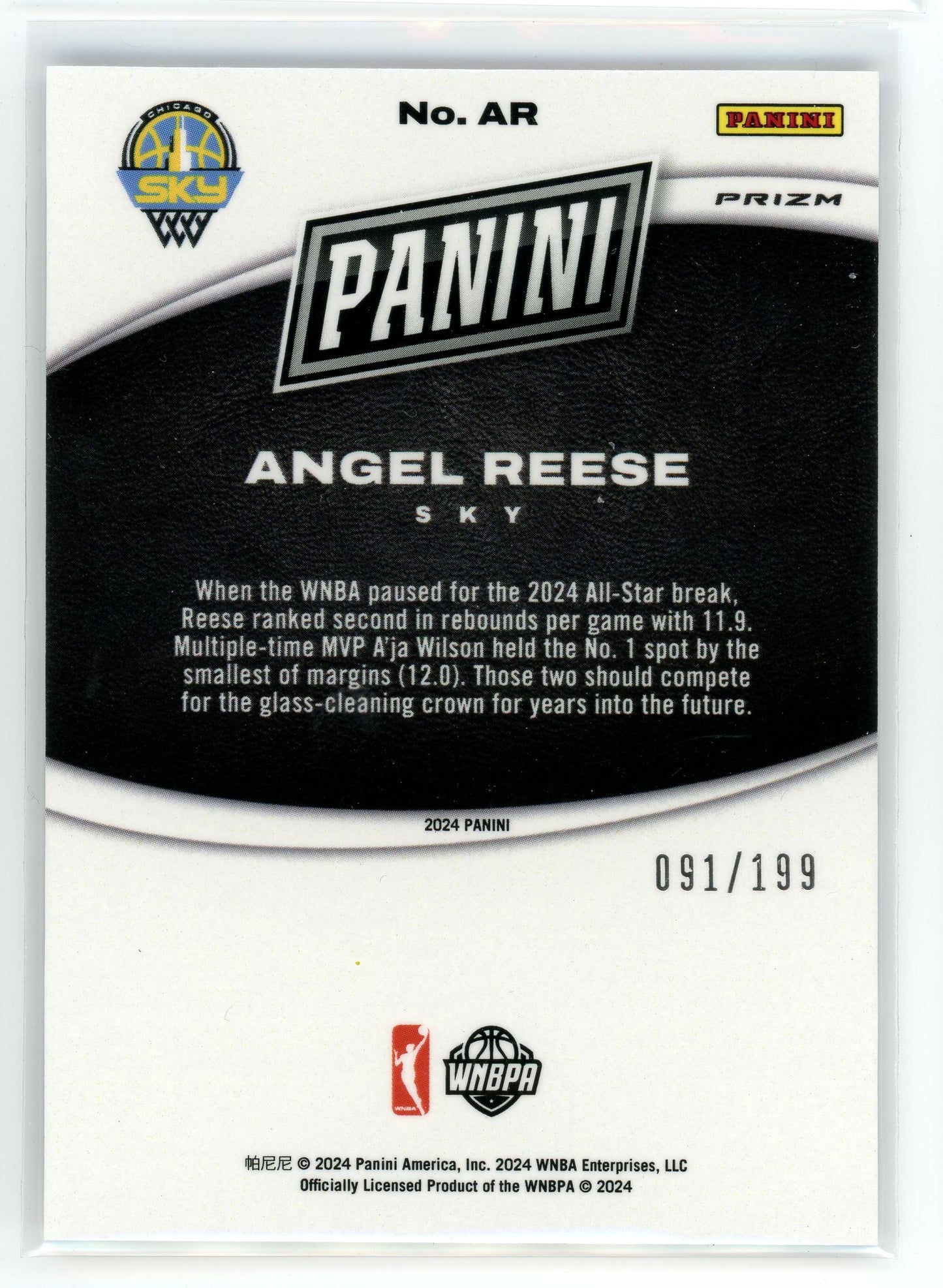 2024 Panini Black Friday #AR Angel Reese Optic Reese /199