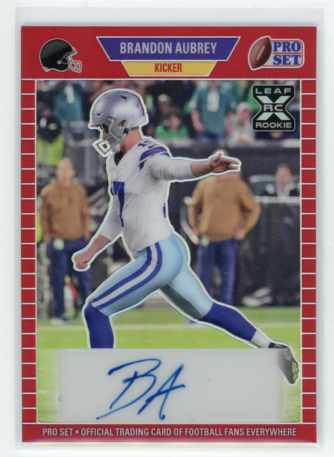 2023 Leaf Pro Set #MPA-BA1 Brandon Aubrey Rookie Auto /208