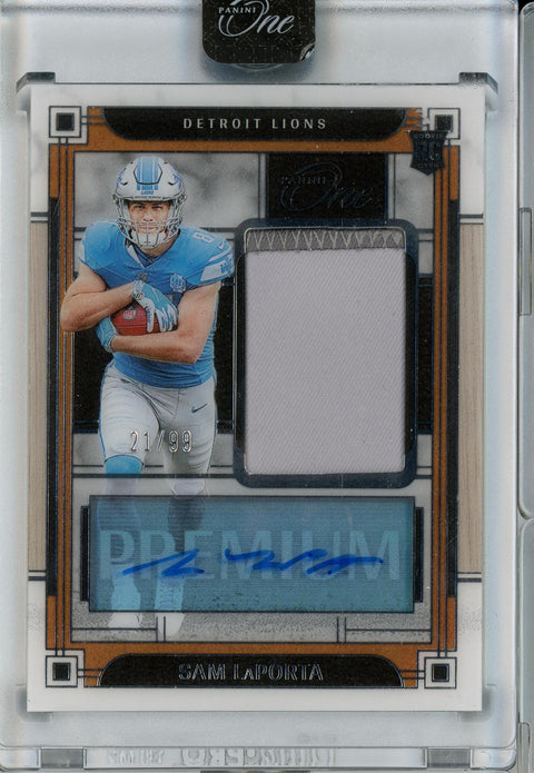 2023 Panini One #133 Sam LaPorta Patch Auto /99