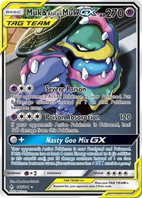 Pokemon SM - Unbroken Bonds Muk & Alolan Muk GX (197) (Full Art)